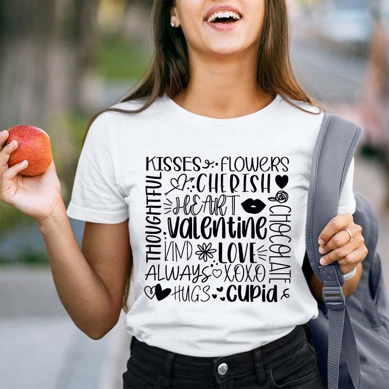 Valentine Love Teacher T-Shirt