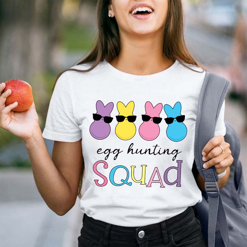Egg Hunting Squad Teacher T-Shirt
