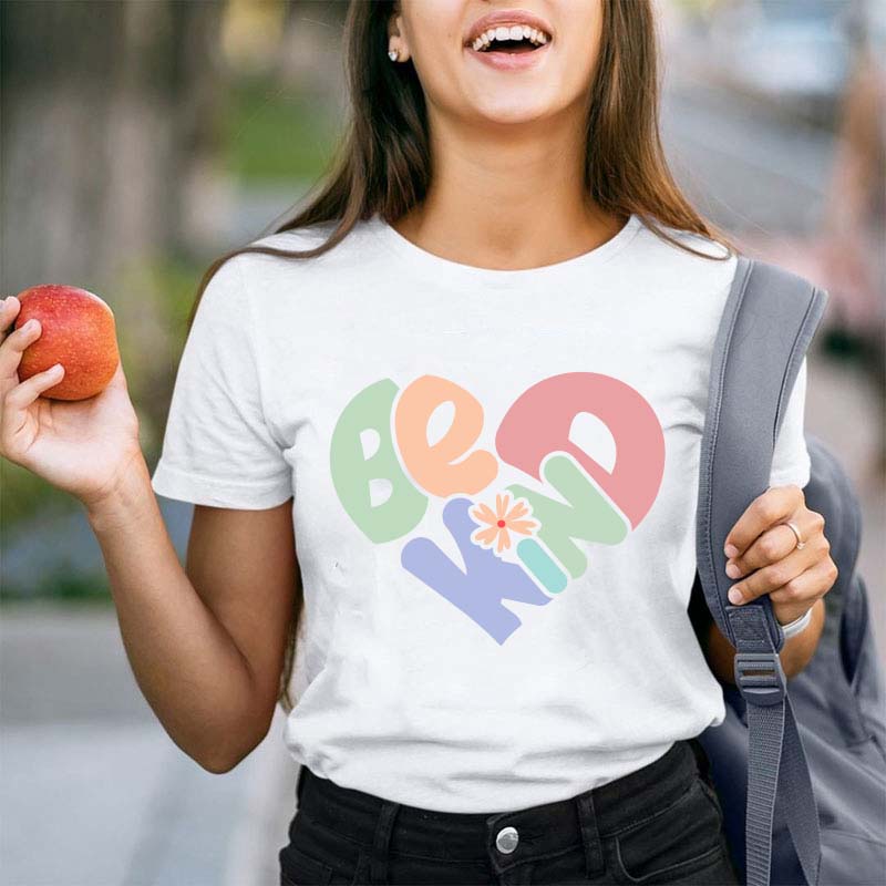 Be Kind Heart Teacher T-Shirt