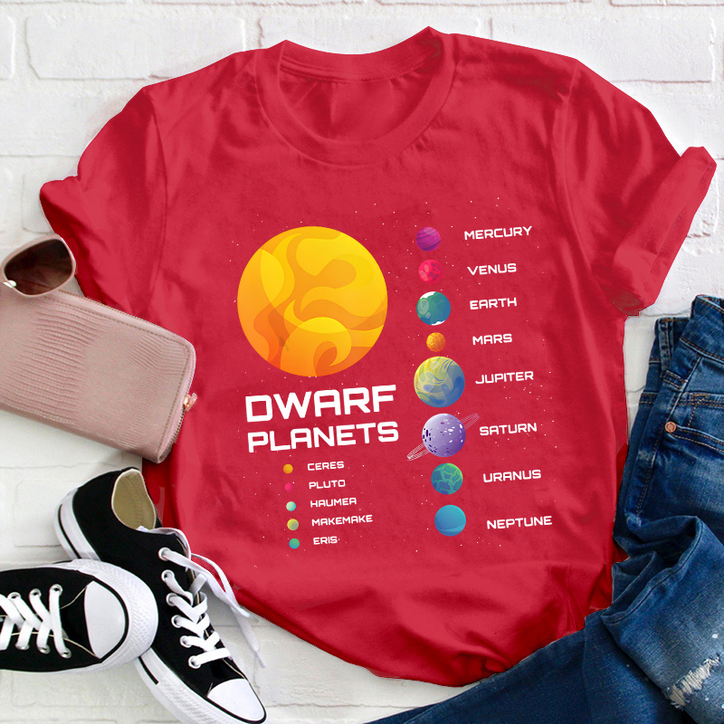 Dwarf Planets Teacher T-Shirt