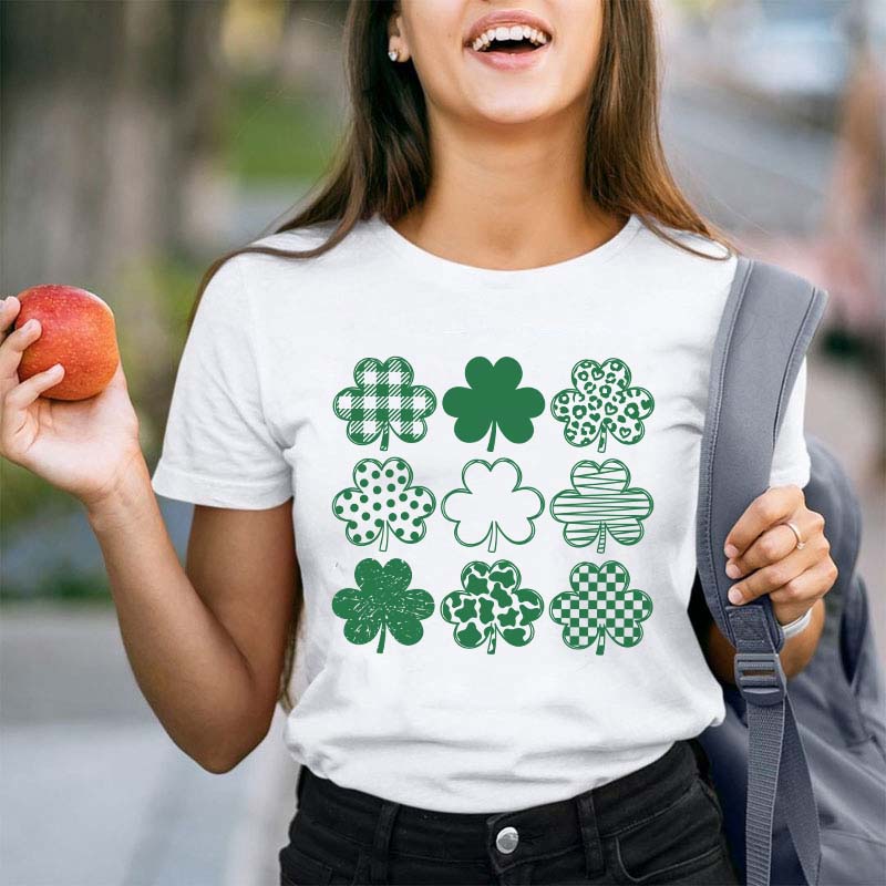 Cute Lucky Shamrock Teacher T-Shirt
