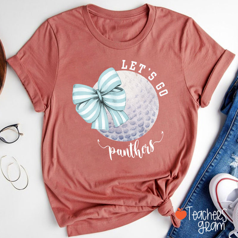 Personalized Sports And Mascot Let's Go Teacher T-Shirt