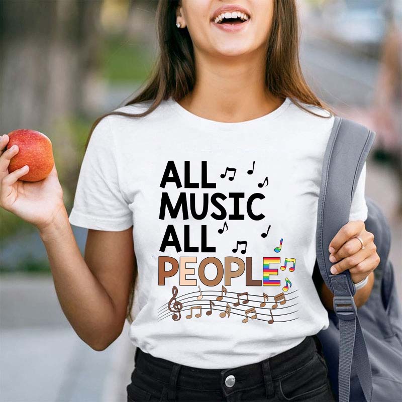 All Music All People Teacher T-Shirt