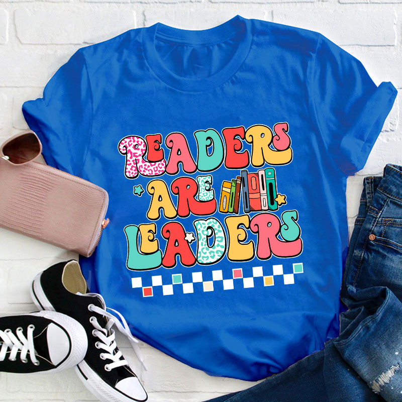 Groovy Readers Are Leaders Teacher T-Shirt