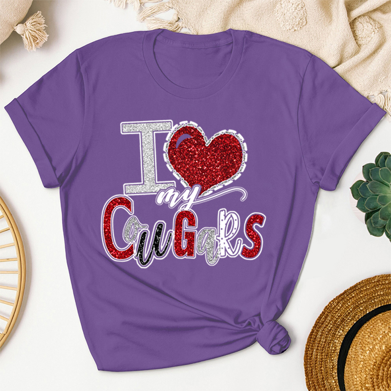 Personalized I Love My Team Team Spirit Teacher T-Shirt