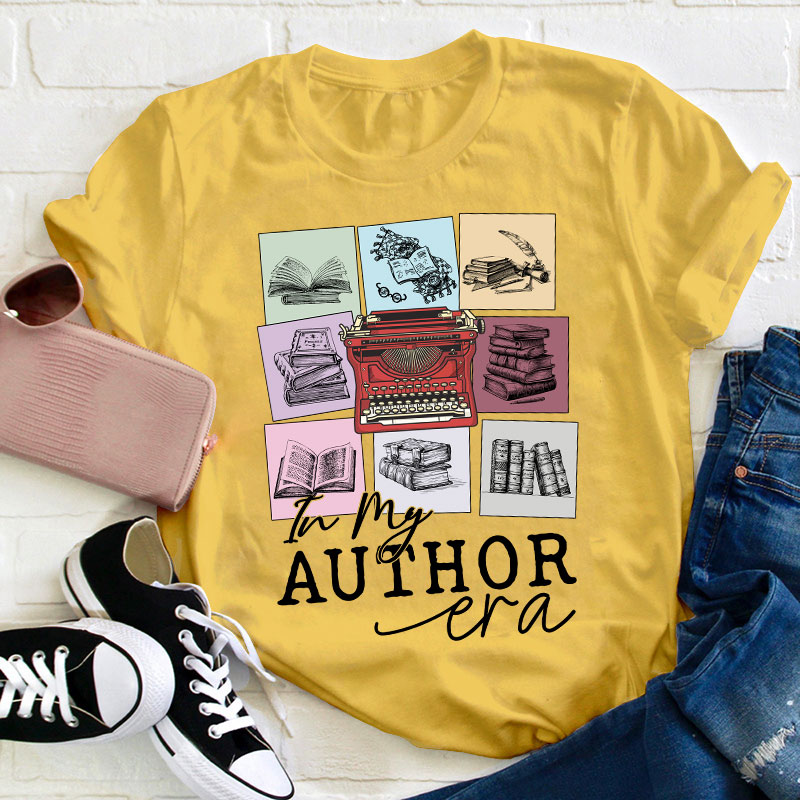 In My Author Era Teacher T-Shirt