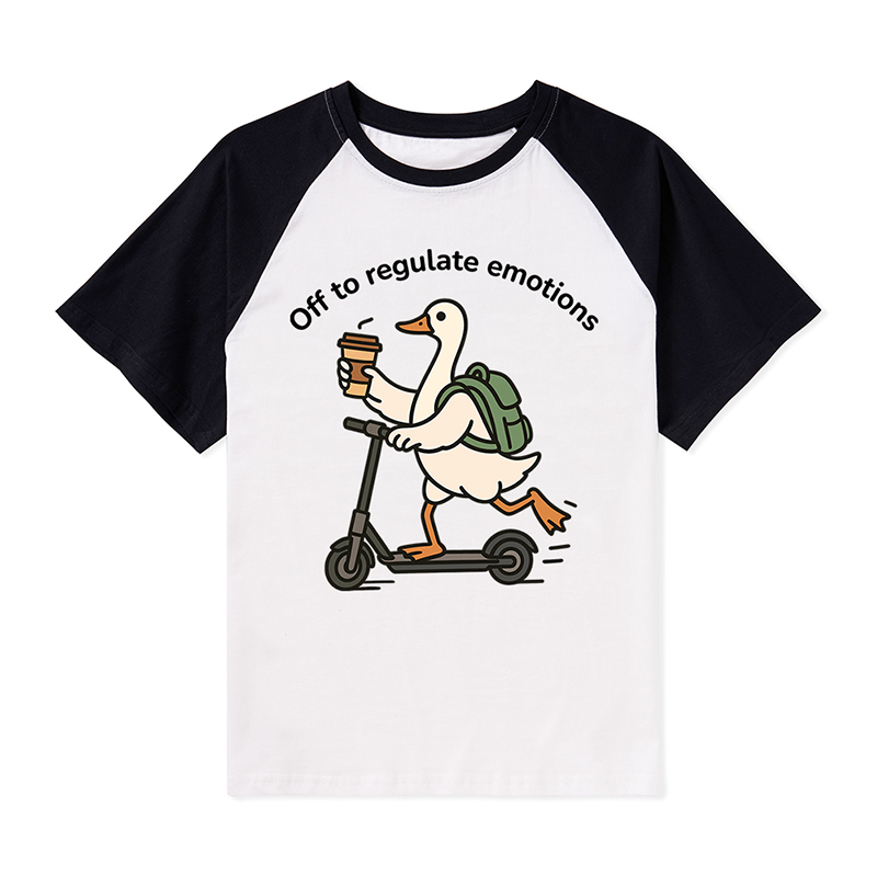 Off To Regulate Emotions Teacher Raglan T-Shirt