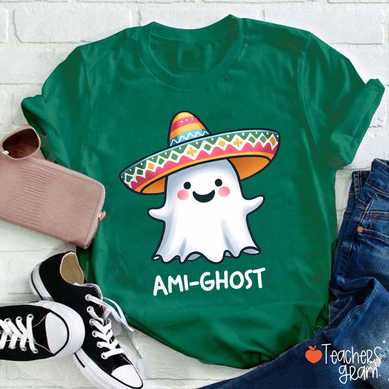 Ami Ghost Halloween Spanish Teacher T-Shirt