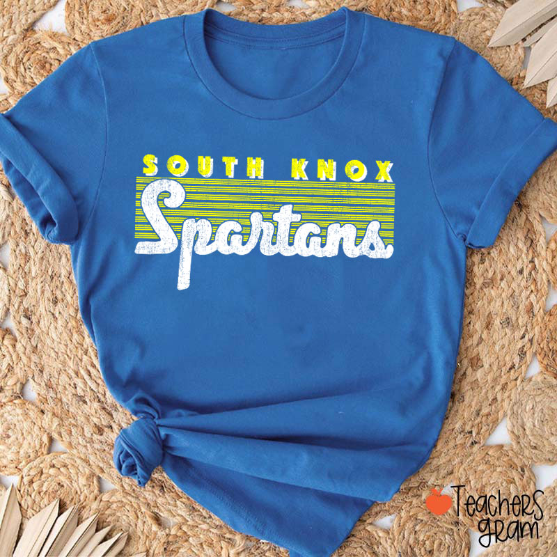 Personalized Mascot Vintage School Pride Teacher T-Shirt