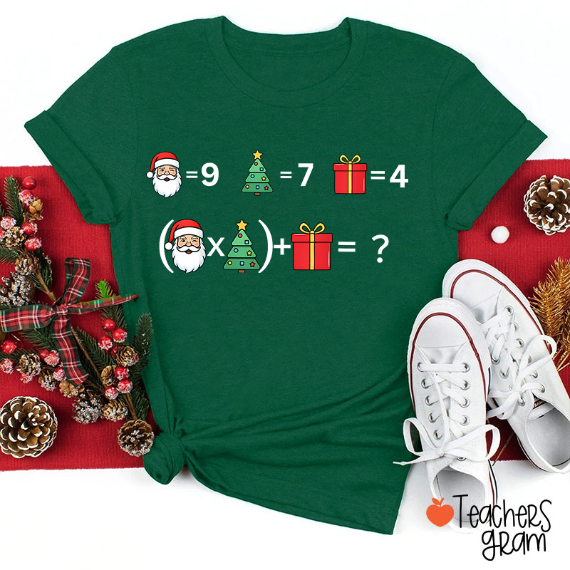 Funny 67 Meme Christmas Math Teacher T-Shirt