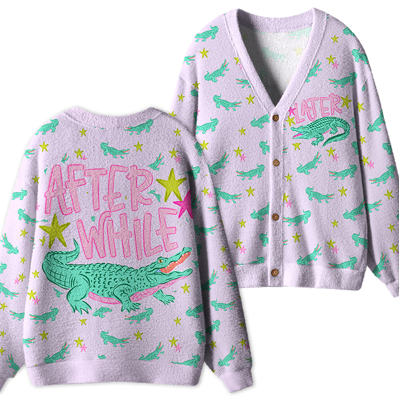 Later After While Teacher Ugly Cardigan Sweaters