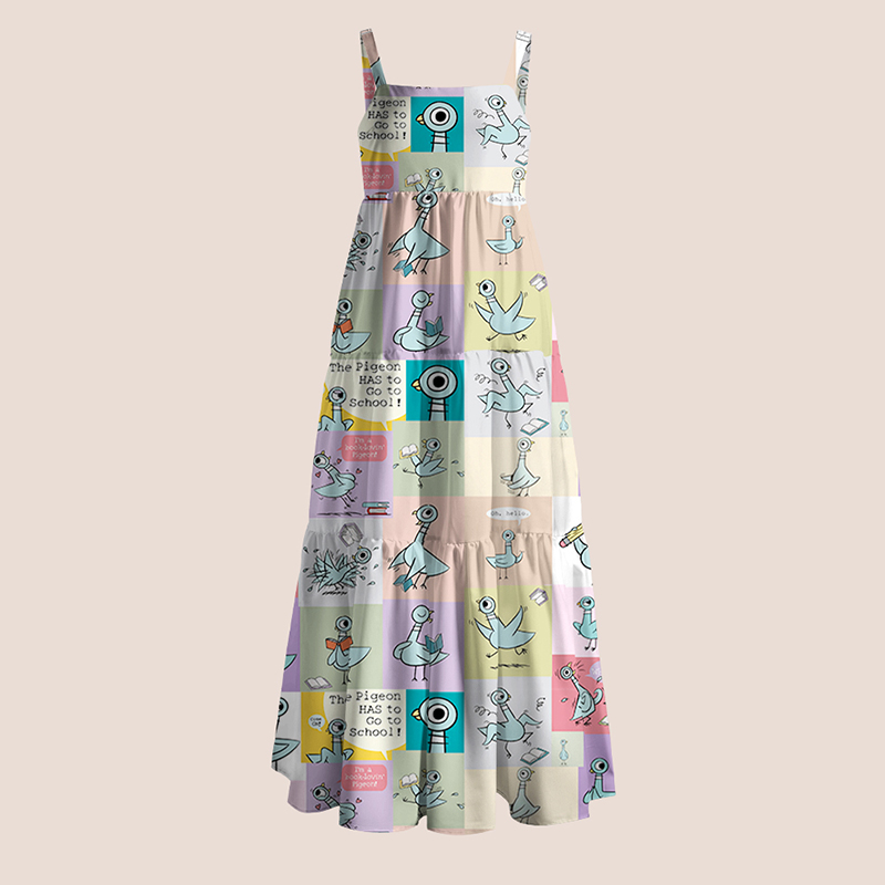 The Pigeon Has To Go To School Teacher Slip Dress