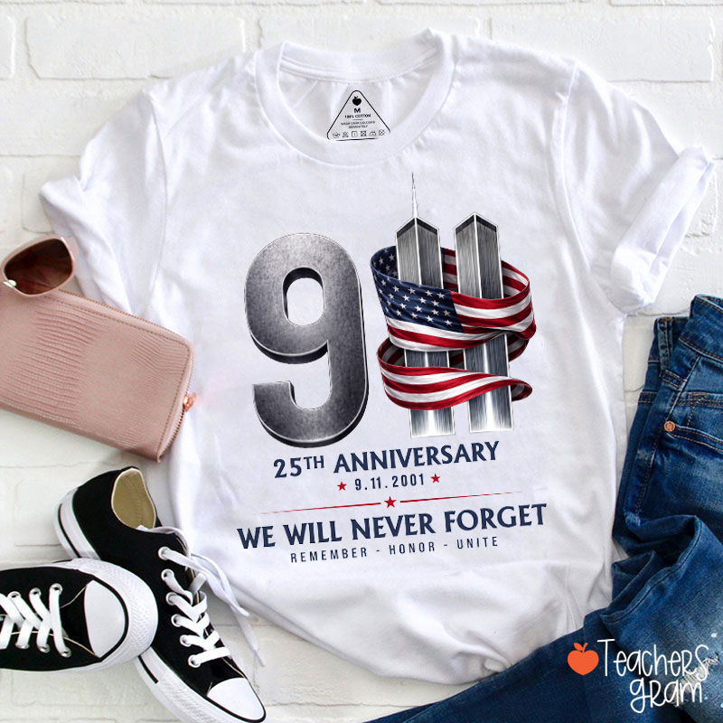 Remember Honor Unite Teacher T-Shirt