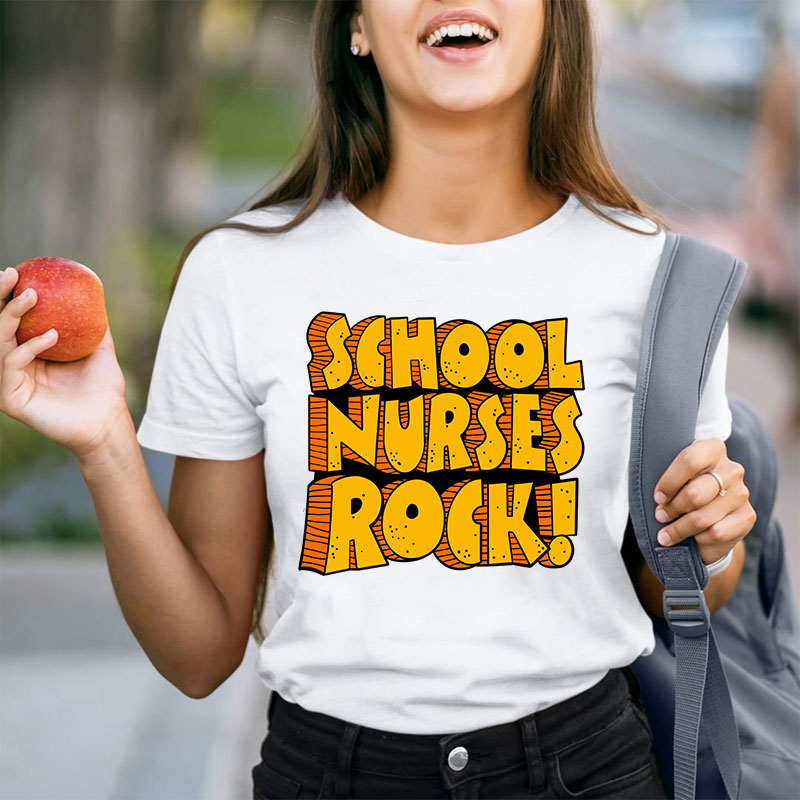 School Nurses Rock T-Shirt