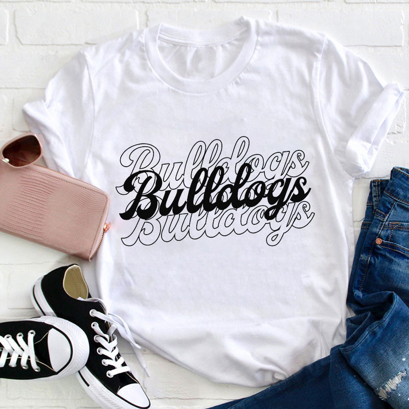 Personalized School Mascot Name Teacher T-Shirt