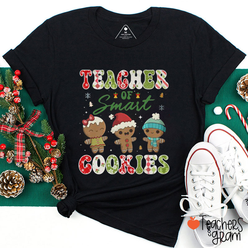 Teacher Of Smart Cookies Gingerbread ManTeacher T-Shirt