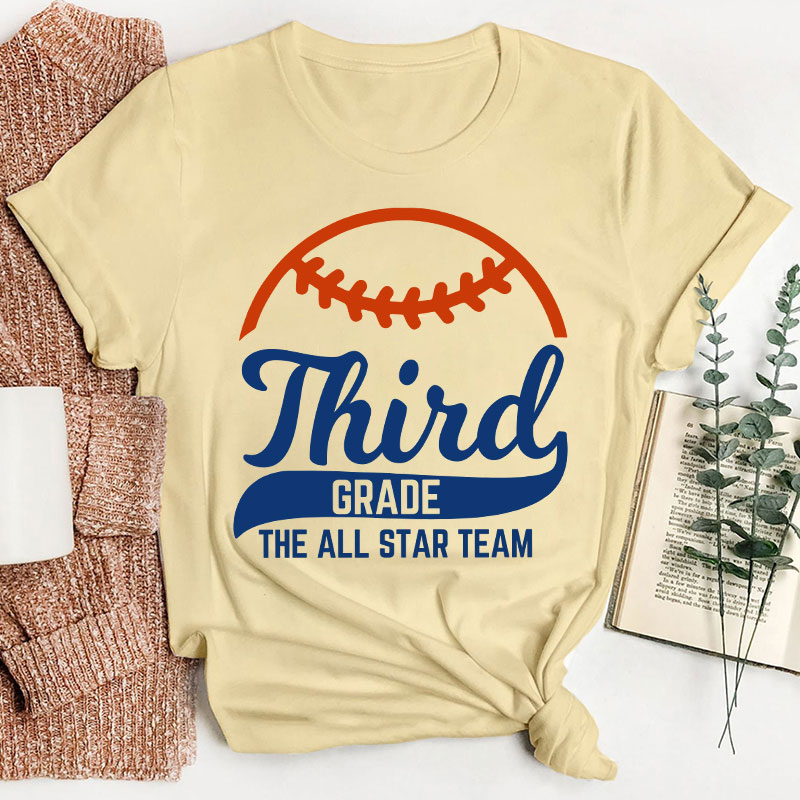 Personalized Baseball The All Star Team Teacher T-Shirt