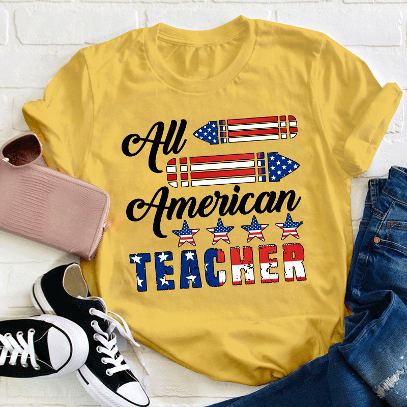 Cheer Up All American Teacher T-Shirt