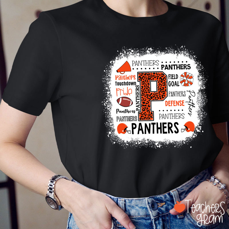Personalized Team Typography Mascot Teacher T-Shirt