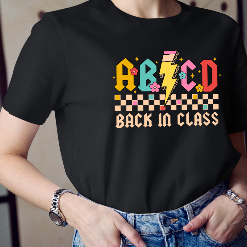 ABCD Back In Class Teacher T-Shirt