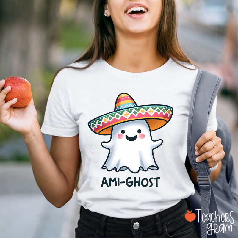 Ami Ghost Halloween Spanish Teacher T-Shirt
