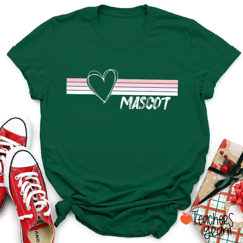 Personalized Mascot Distressed Retro School Spirit Teacher T-Shirt