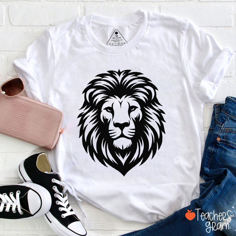 Personalized Mascot Silhouette School Spirit Teacher T-Shirt