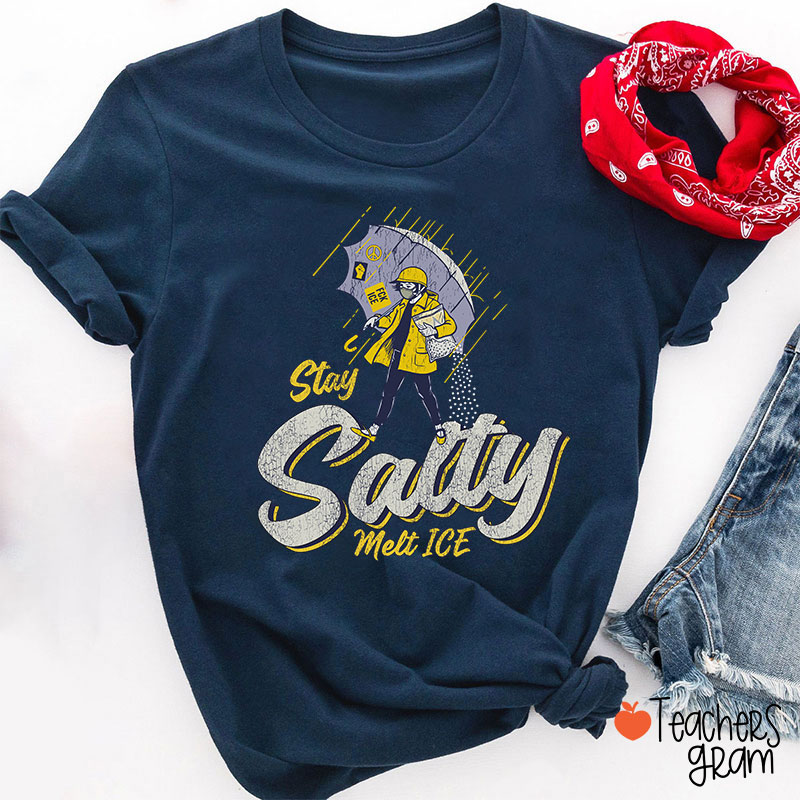 Stay Salty Melt Ice Social Justice Teacher T-Shirt