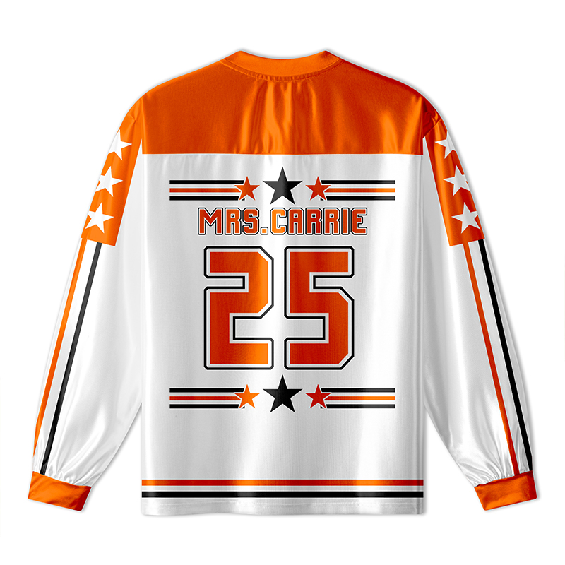 Personalized Mascot And School Name Teacher Long Sleeve Jersey