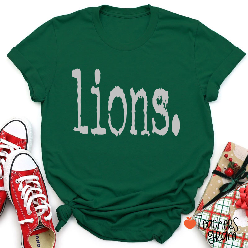 Personalized Mascot Printer Fonts Game Day Teacher T-Shirt