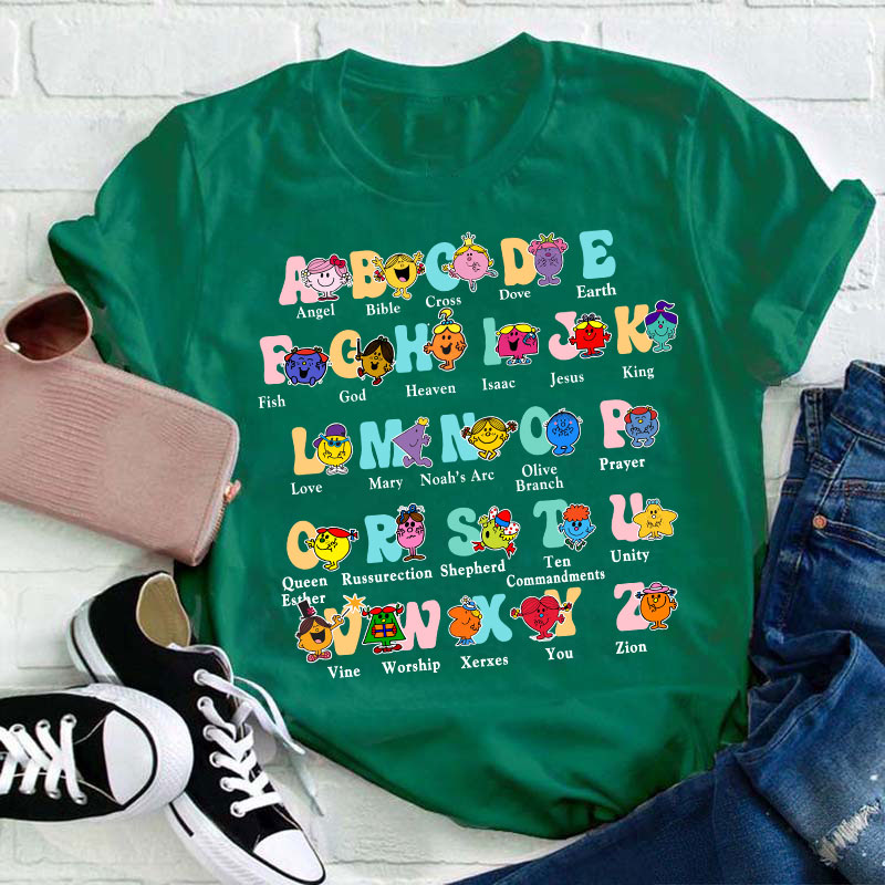 Alphabet Little Miss Teacher T-Shirt