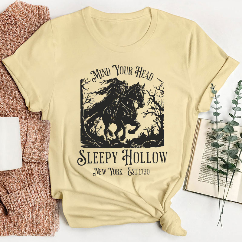 Mind Your Head Sleepy Hollow Teacher T-Shirt
