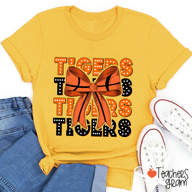 Personalized School Sport Bow Tie Teacher T-Shirt
