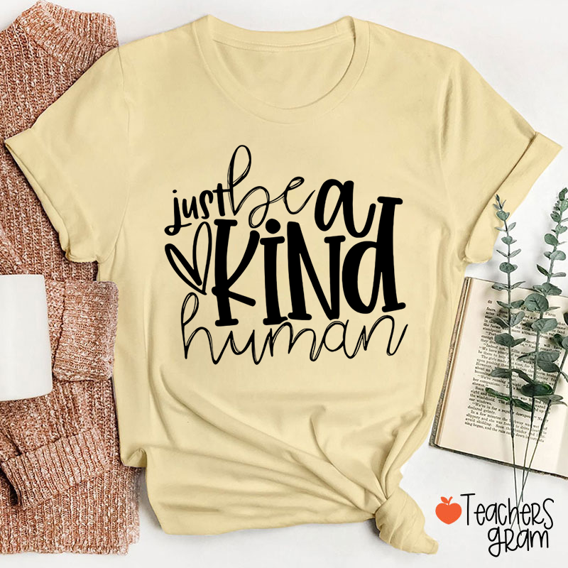 Just Be A Kind Human Teacher T-Shirt