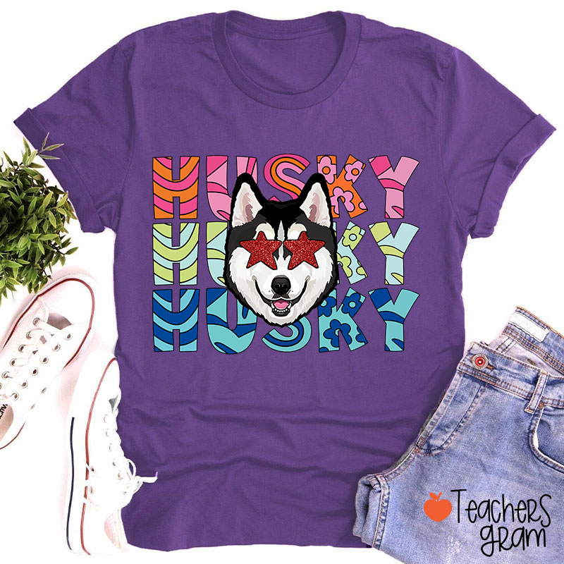 Personalized Mascot Starry Eyes School Spirit Teacher T-Shirt
