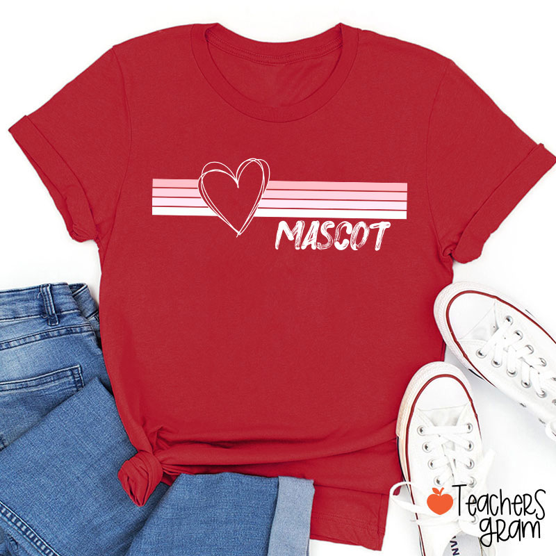 Personalized Mascot Distressed Retro School Spirit Teacher T-Shirt