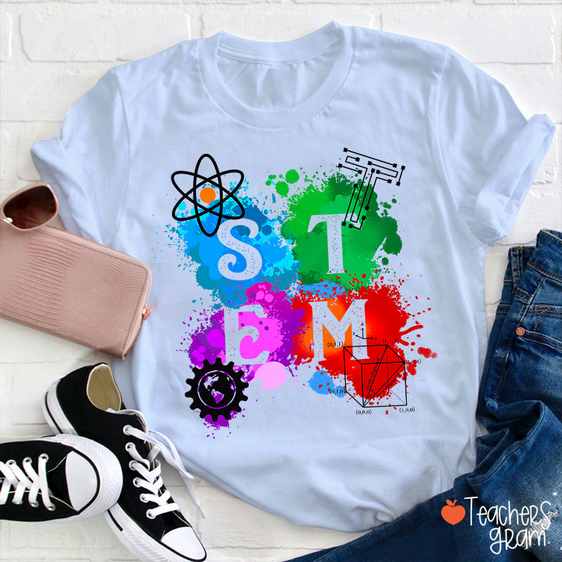 STEM Science Technology Engineering And Mathematics Teacher T-Shirt