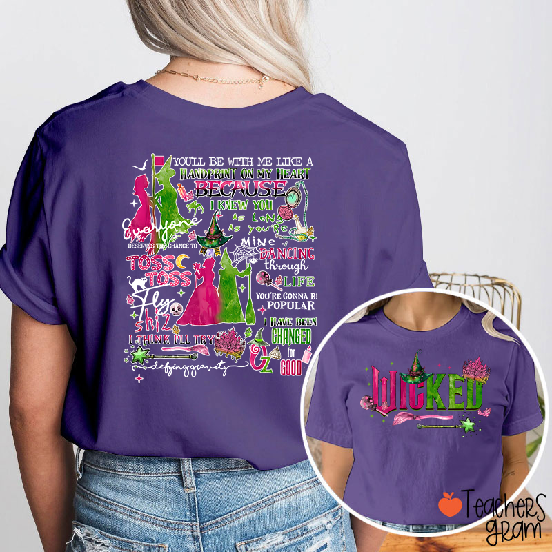 Vintage Wicked Movie Teacher Two Sided T-Shirt