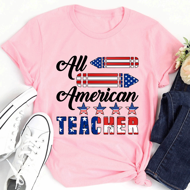 Cheer Up All American Teacher T-Shirt
