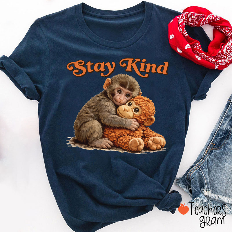 Stay Kind Punch Teacher T-Shirt