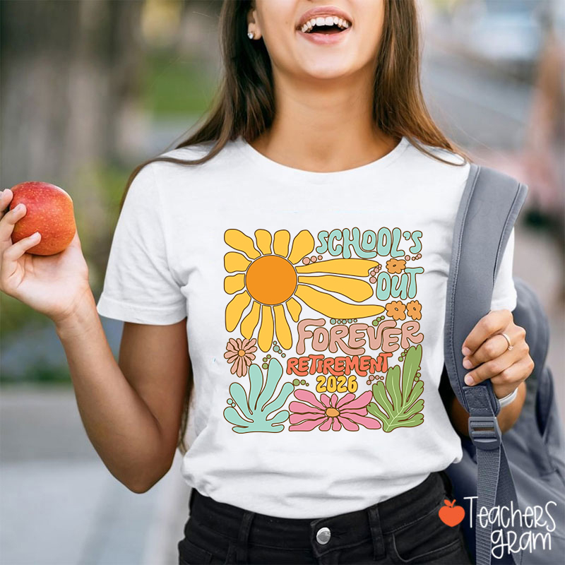 Personalized Colorful Sunflowers And Text Teacher T-Shirt