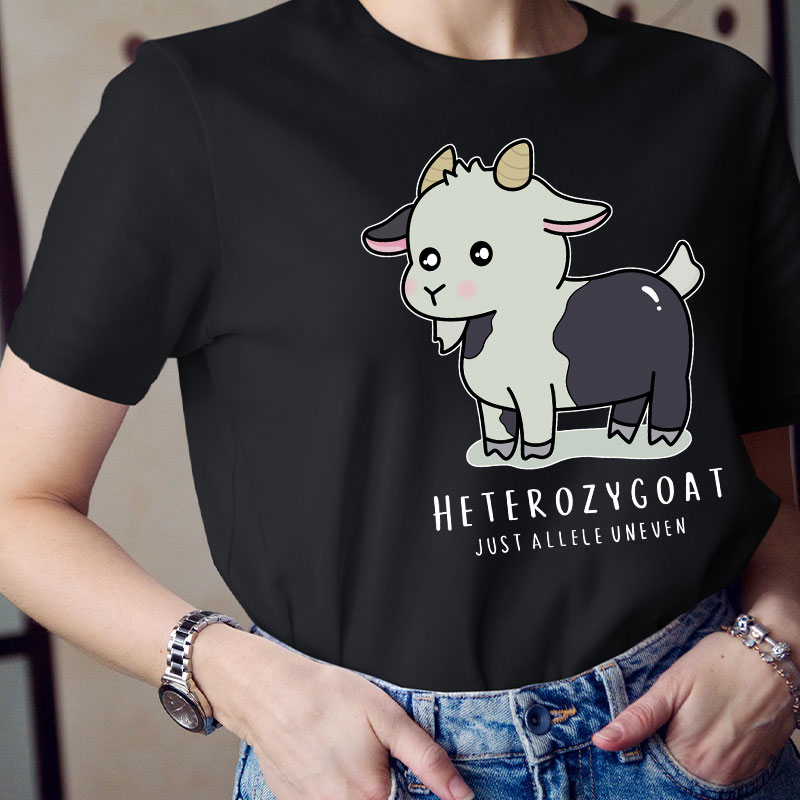 Heterozygoat Just Allele Uneven Teacher T-Shirt