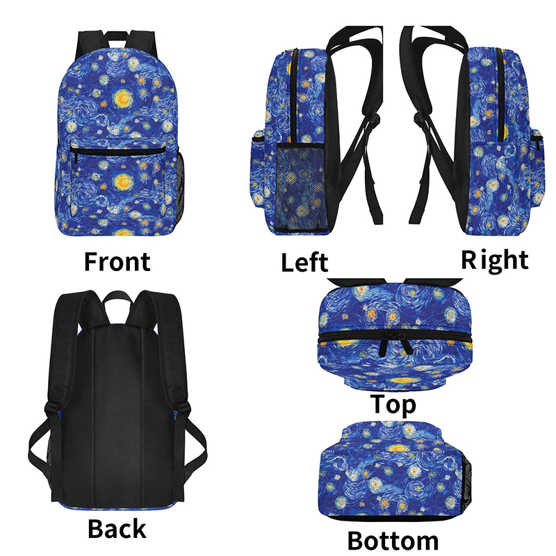 Night Of Stars And Moon Teacher Printed Backpack