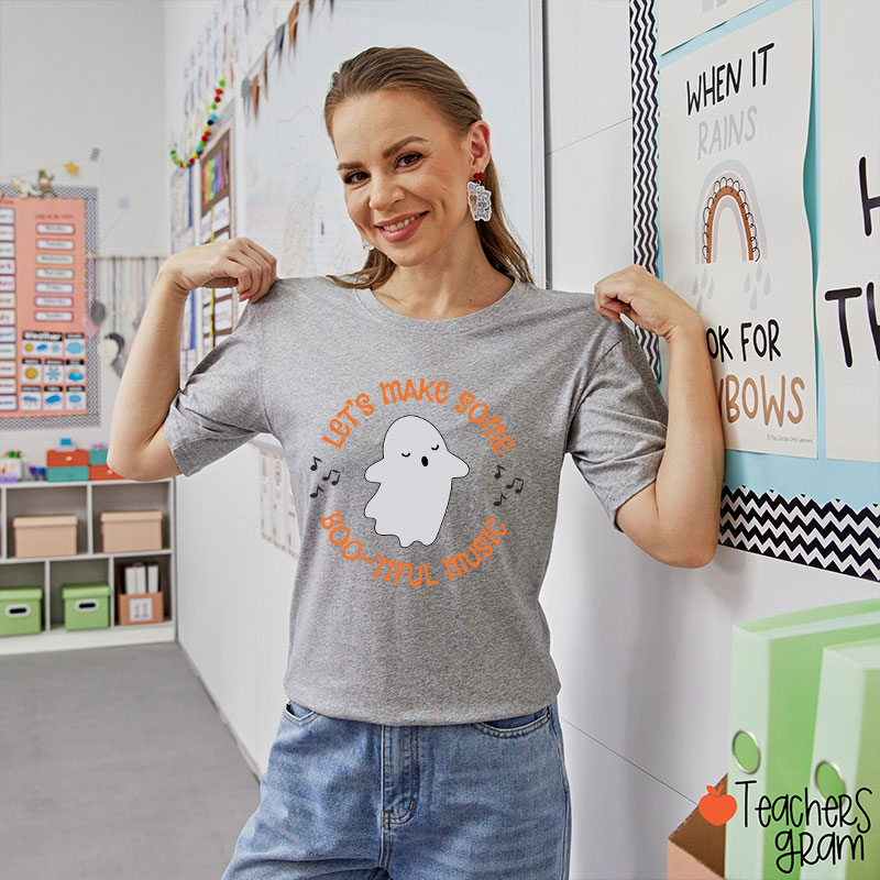 Let's Make Some Boo Tiful Music Teacher T-Shirt