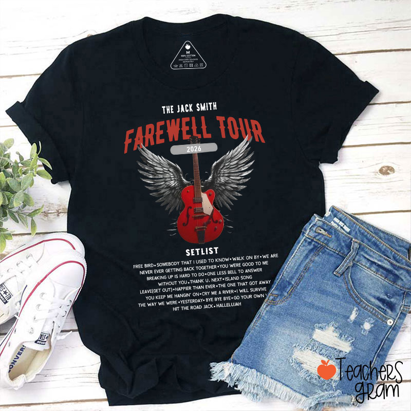 Personalized Retirement Funny Music-themed Teacher T-Shirt