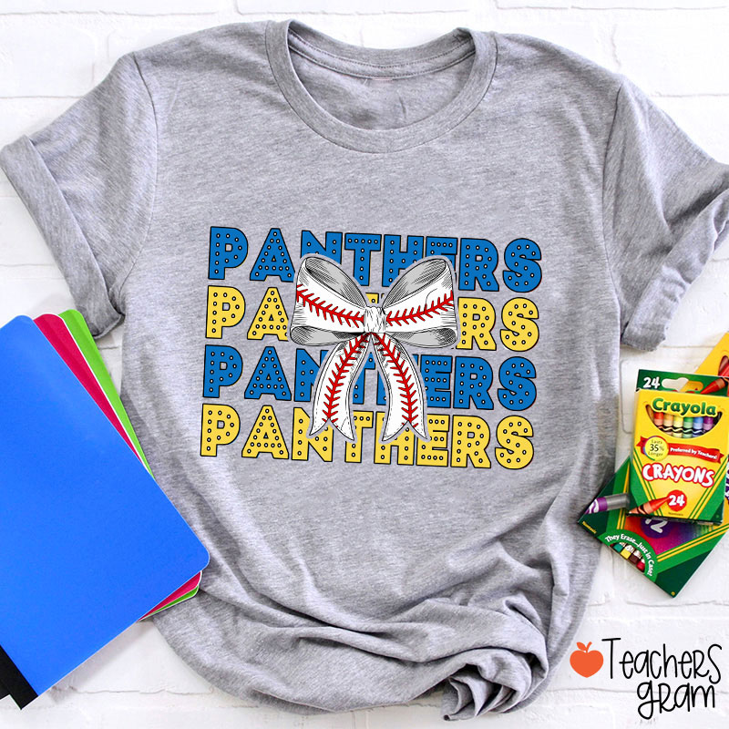 Personalized School Sport Bow Tie Teacher T-Shirt