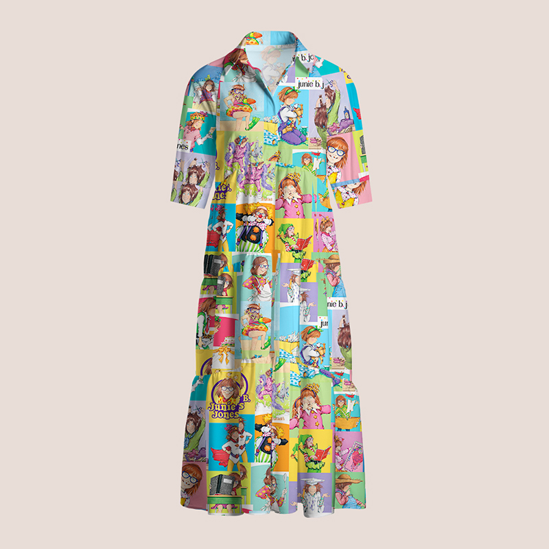 Little Girl Children's Book Teacher Shirtdress