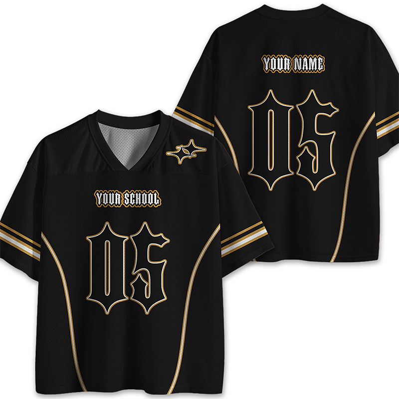 Personalized School Name Design Fonts Teacher Mesh Jersey