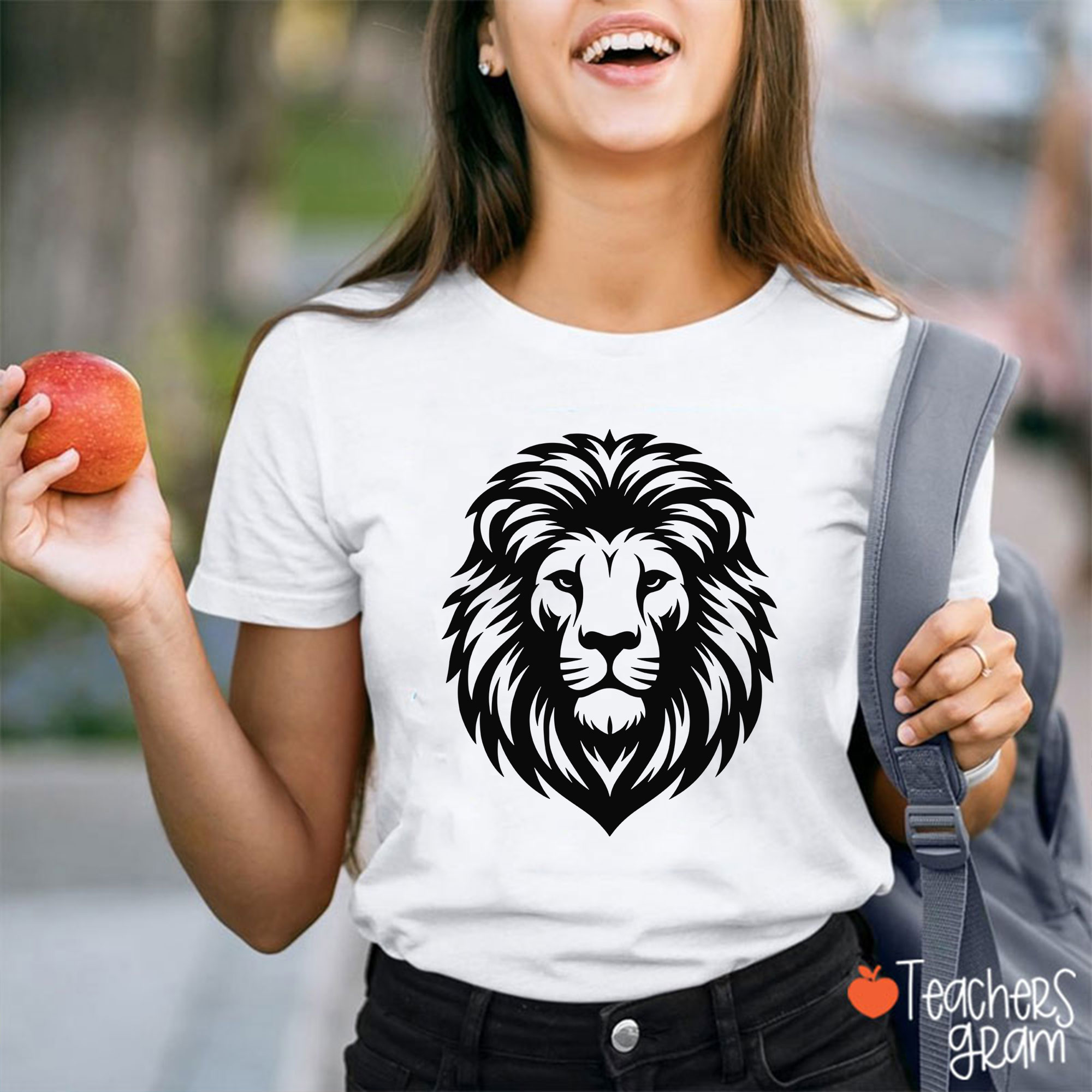 Personalized Mascot Silhouette School Spirit Teacher T-Shirt