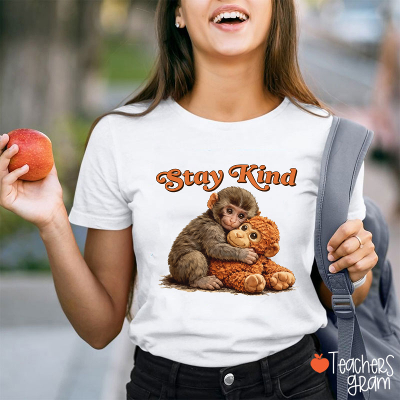 Stay Kind Punch Teacher T-Shirt